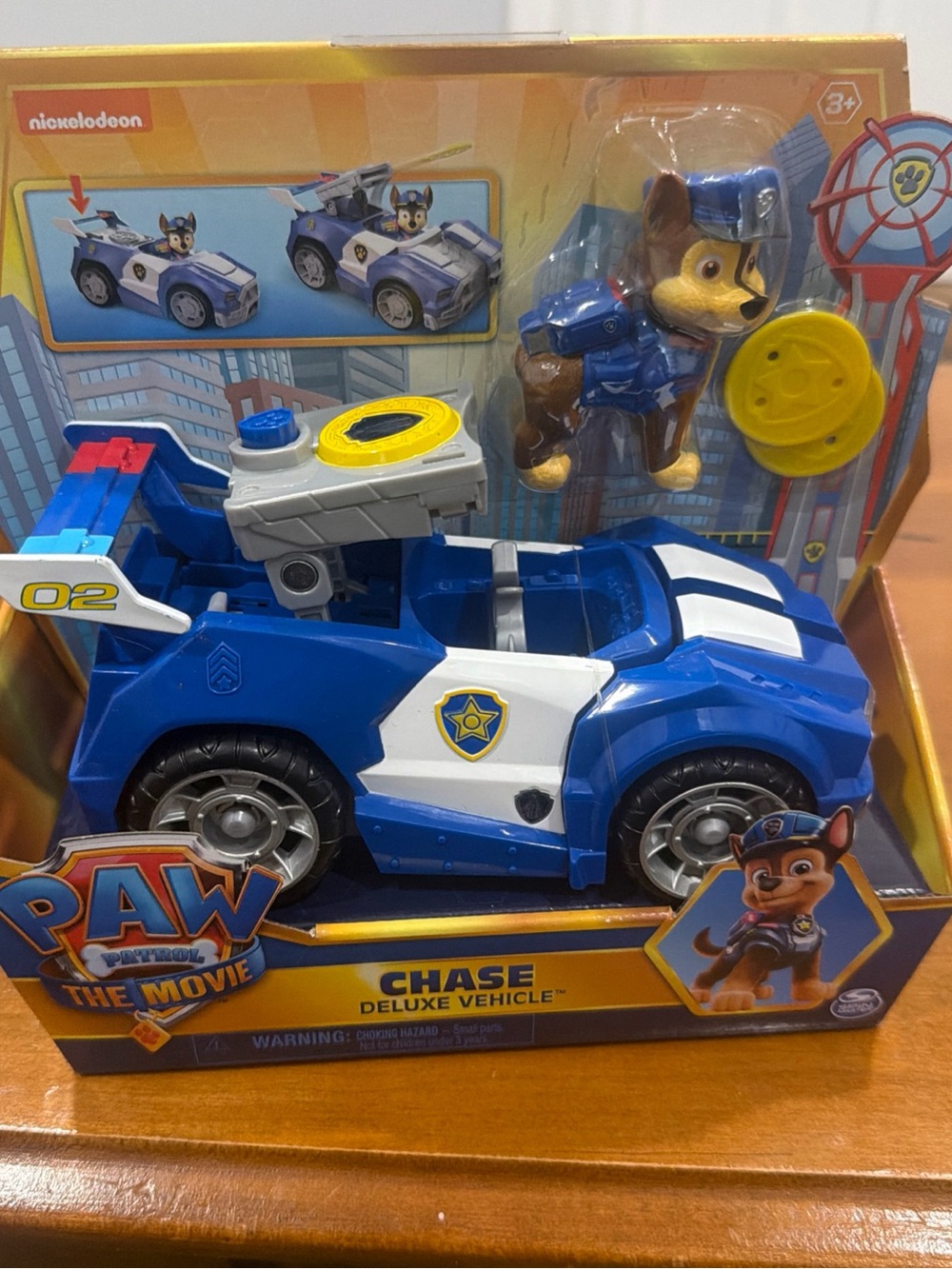 Nickelodeon Paw Patrol Chase Deluxe Vehicle - Blue and White